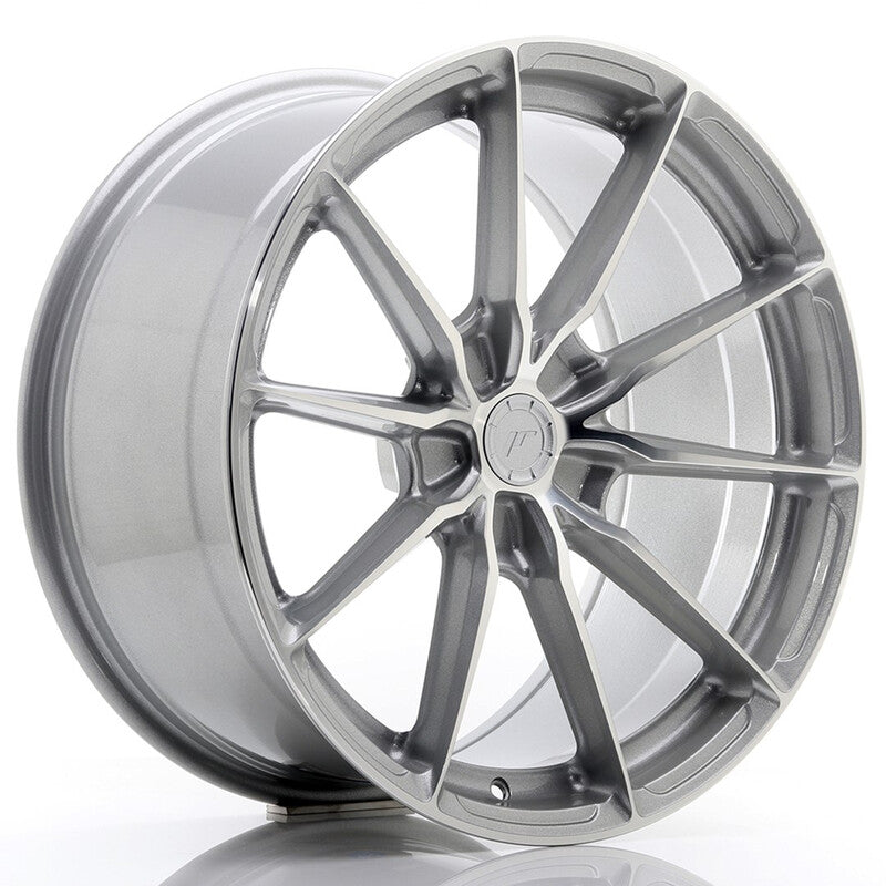 Carica immagine in Galleria Viewer, Cerchio Japan Racing JR-37 Extreme Concave 9,5x19 foratura su misura 5 fori ET20-45 - Argento