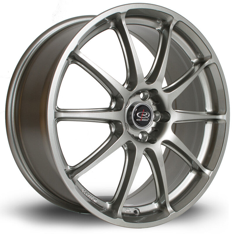 Carica immagine in Galleria Viewer, Cerchio Rota GRA 7,5x18 5x100 ET48 - Grigio scuro / antracite