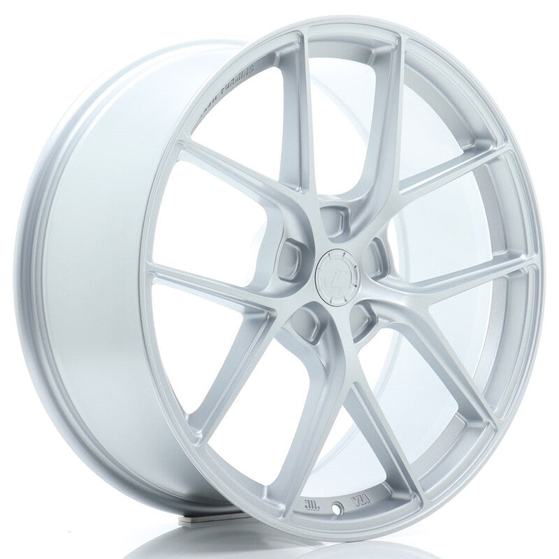 Carica immagine in Galleria Viewer, Cerchio Japan Racing SL-01 Super Light 8,5x20 foratura su misura 5 fori ET20-45 - Argento lucidato