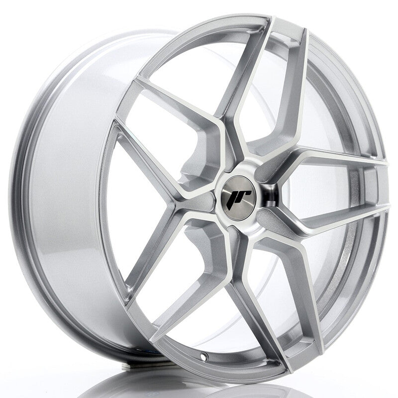 Carica immagine in Galleria Viewer, Cerchio Japan Racing JR-34 Extreme Concave 9x20 foratura su misura 5 fori ET20-40 - Argento lucidato