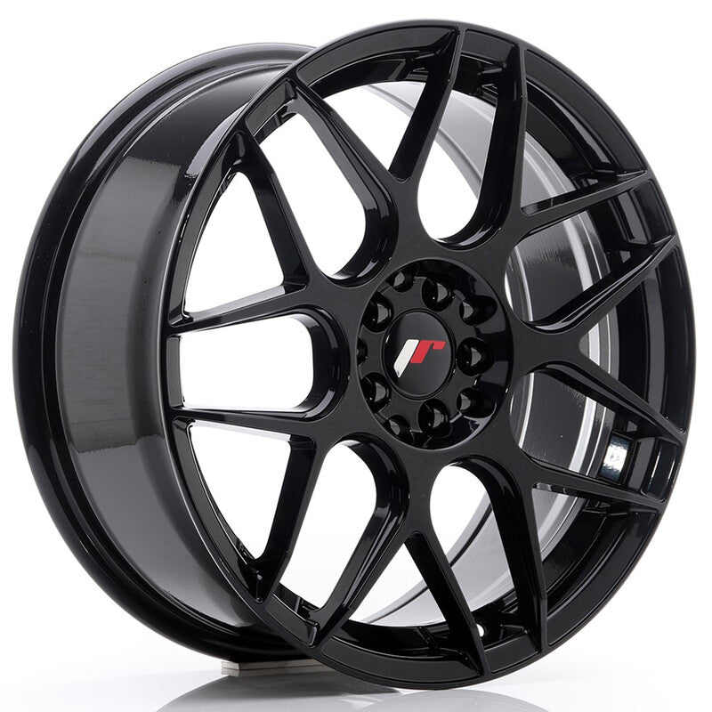 Carica immagine in Galleria Viewer, Cerchio Japan Racing JR-18 7,5x18 5x112/5x114.3 ET40 - Nero lucido