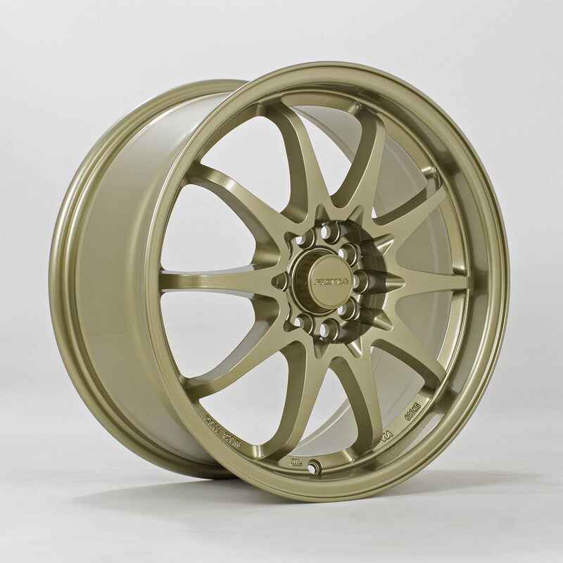 Carica immagine in Galleria Viewer, Cerchio Rota Fighter 8x17 5x100/5x114.3 ET48 - Oro