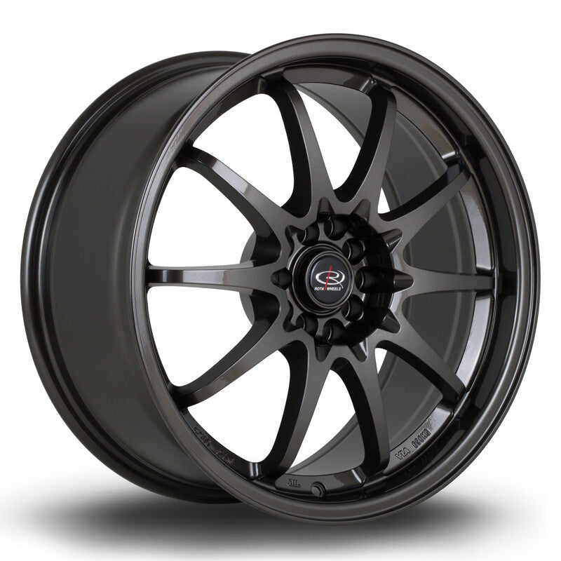 Carica immagine in Galleria Viewer, Cerchio Rota Fighter 8,5x18 5x100/5x114.3 ET35 - Gunmetal