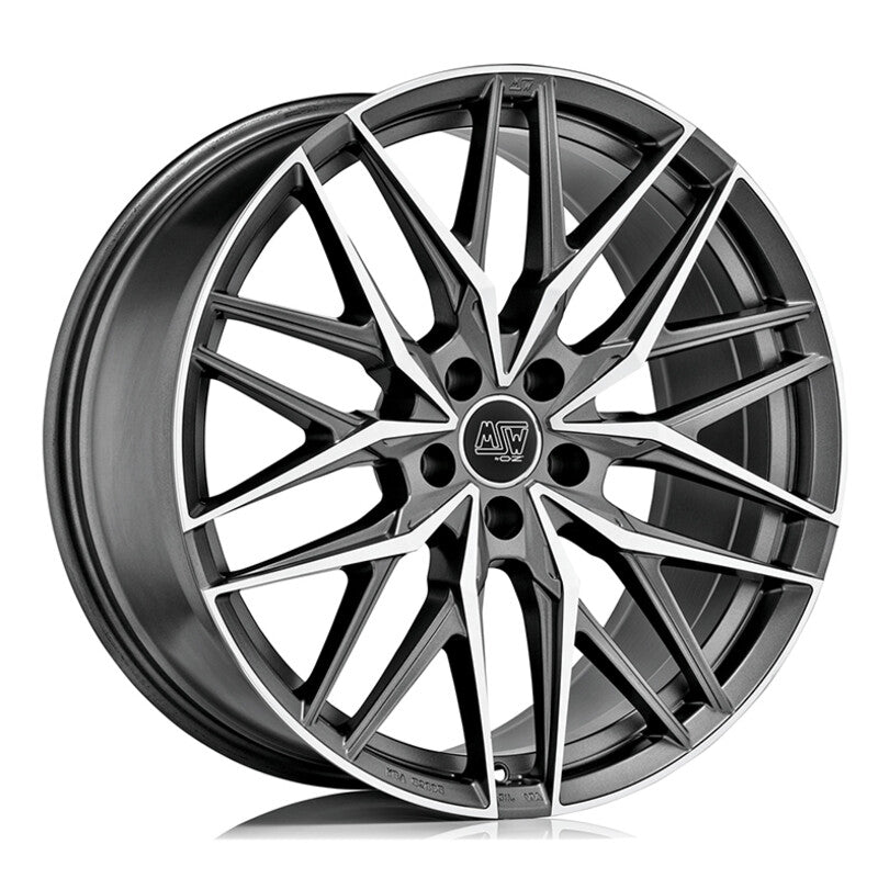 Carica immagine in Galleria Viewer, Cerchio MSW 50 8,5x20 5x114.3 ET30 - Gunmetal con razze lucidate