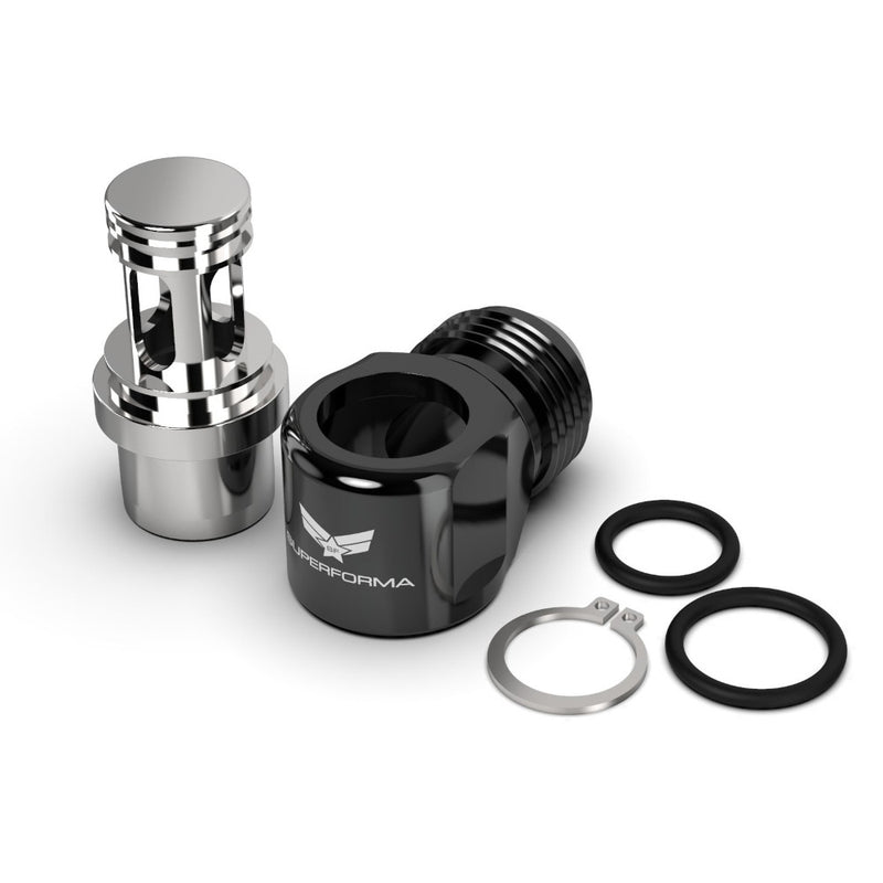Carica immagine in Galleria Viewer, Raccordo Dash 10 a Gomito per Coperchio Punterie - Nissan RB25DET, CA18DET, SR20DET