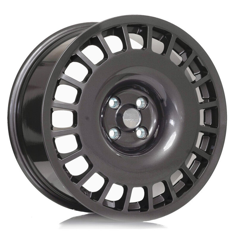 Carica immagine in Galleria Viewer, Cerchio Compomotive TH 1781 8x17 4x100 ET35 - Grigio metallizzato (VW/Opel/Renault/Nissan/Honda - 73 mm)