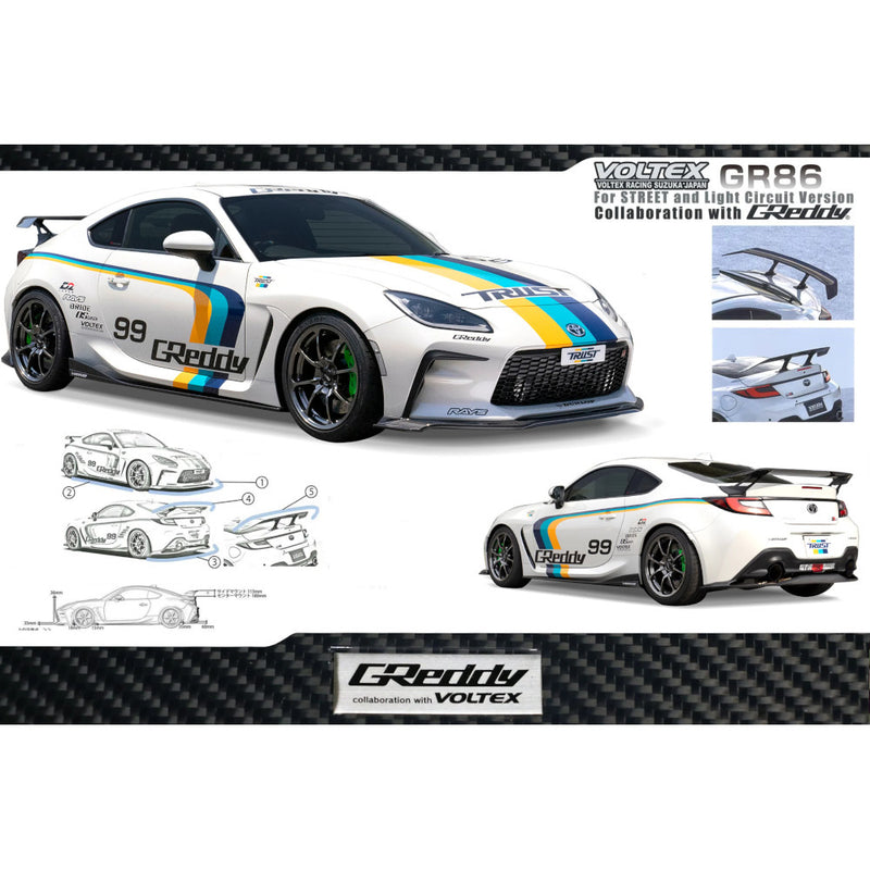 Carica immagine in Galleria Viewer, Kit Carrozzeria GReddy x Voltex per Toyota GR86
