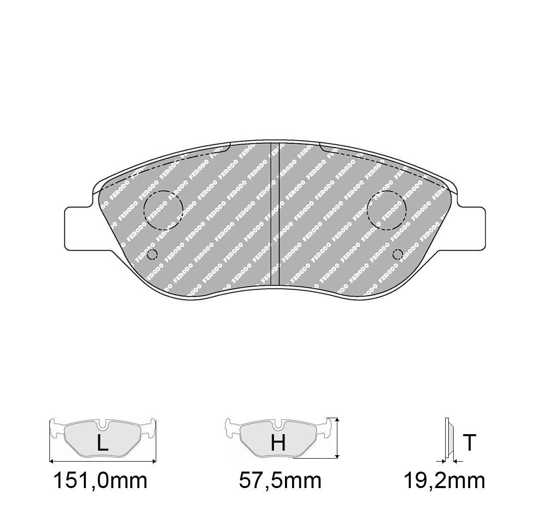 Ferodo Racing Competition Brakepads Set and Ferodo Fluid ALFA ROMEO Alfa 90 - Ri Ferodo Racing Competition Brakepads Set and Ferodo Fluid ALFA ROMEO Alfa 90 - Ri
