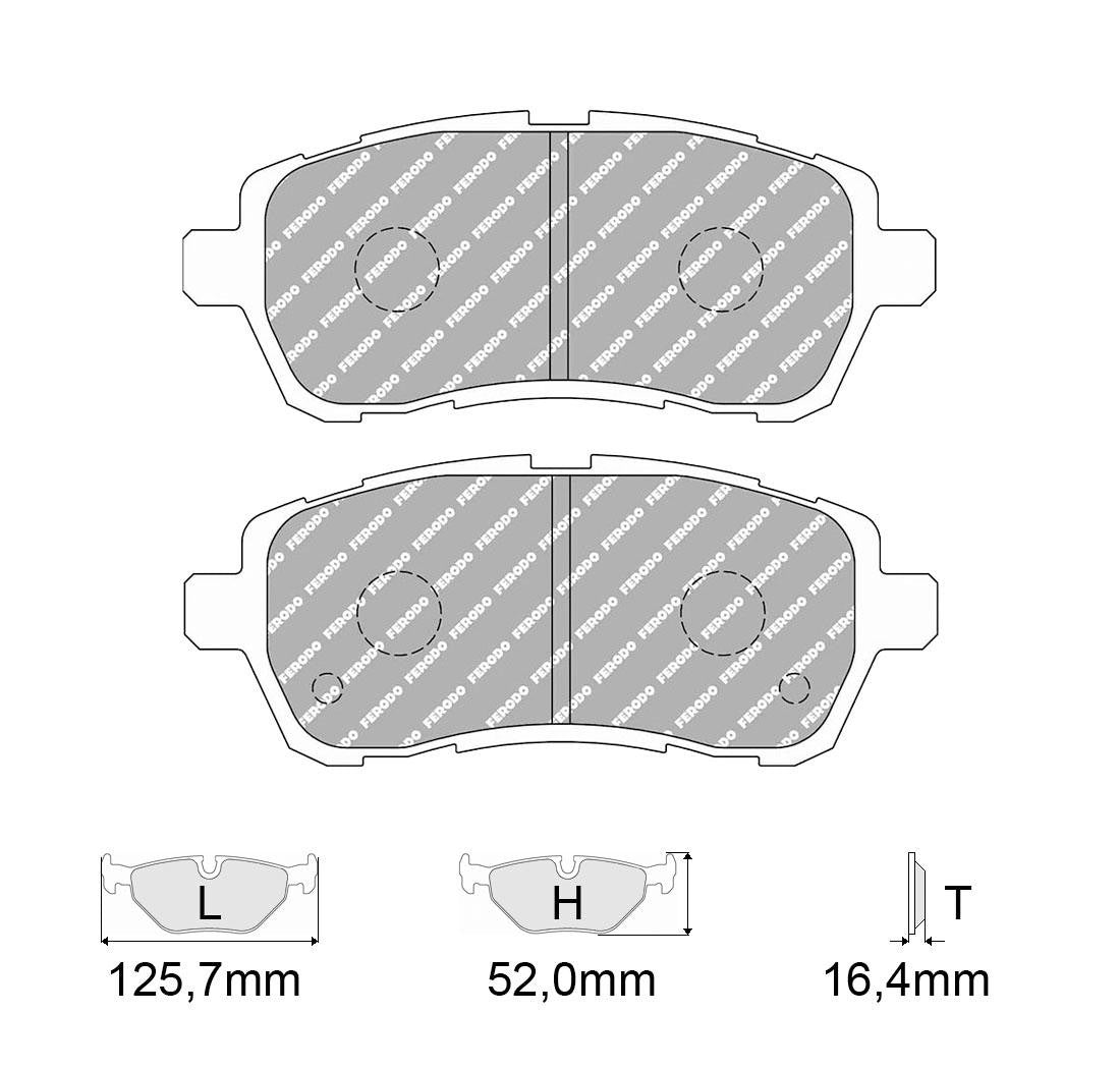 Set pastiglie freno, freno a disco FERODO RACING FDS1300 Set pastiglie freno, freno a disco FERODO RACING FDS1300