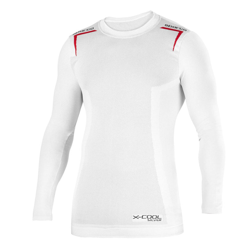 Carica immagine in Galleria Viewer, Maglia Kart Sparco K-Carbon Maniche Lunghe - Bianco / Rosso
