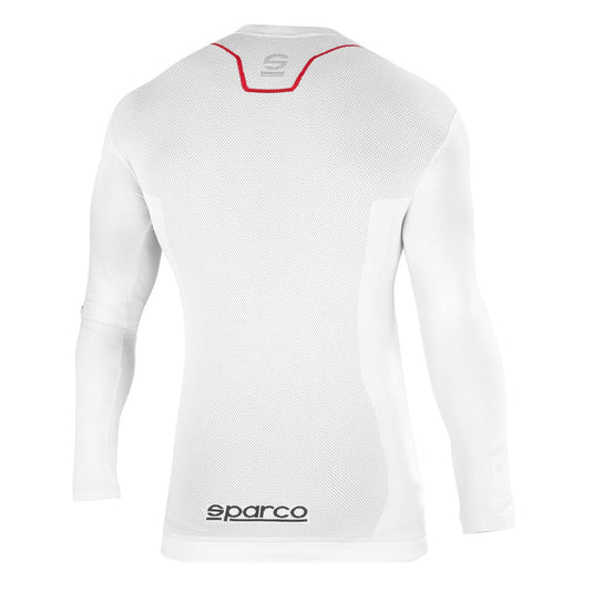 Maglia Kart Sparco K-Carbon Maniche Lunghe - Bianco / Rosso