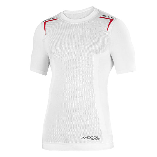 Maglia Kart Sparco K-Carbon Maniche Corte - Bianco / Rosso