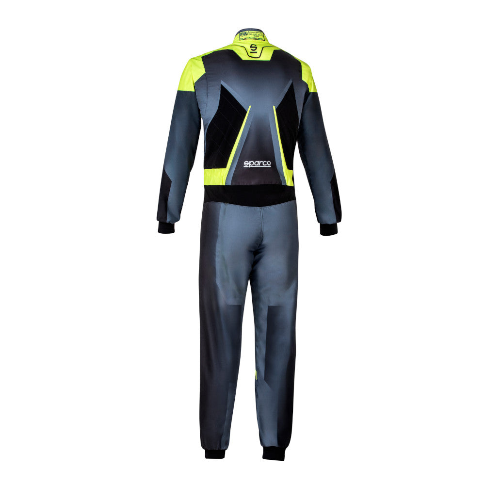 Tuta Kart Bambino Sparco Prime K Nero / Giallo (FIA 8877-2022)