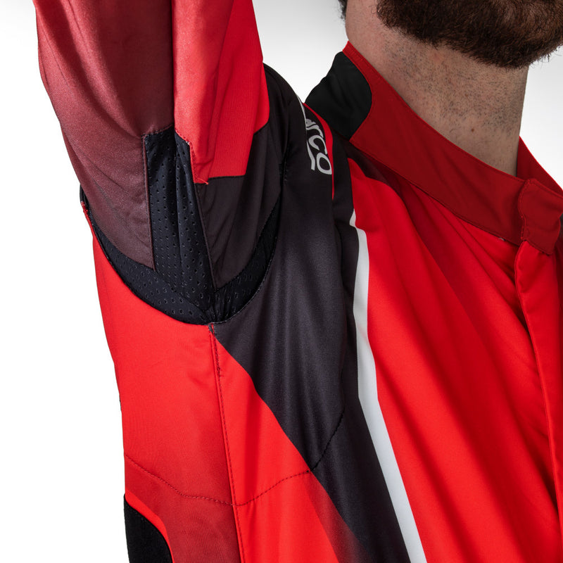 Carica immagine in Galleria Viewer, Tuta Kart Bambino Sparco Prime K Nero / Rosso (FIA 8877-2022)
