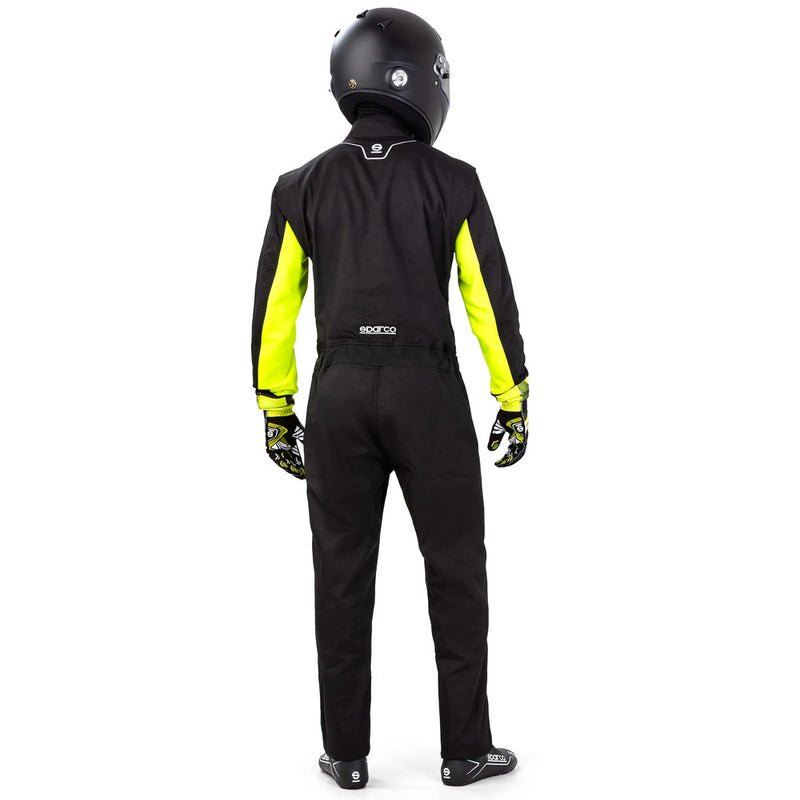 Carica immagine in Galleria Viewer, Tuta Kart Sparco Rookie Nero / Giallo
