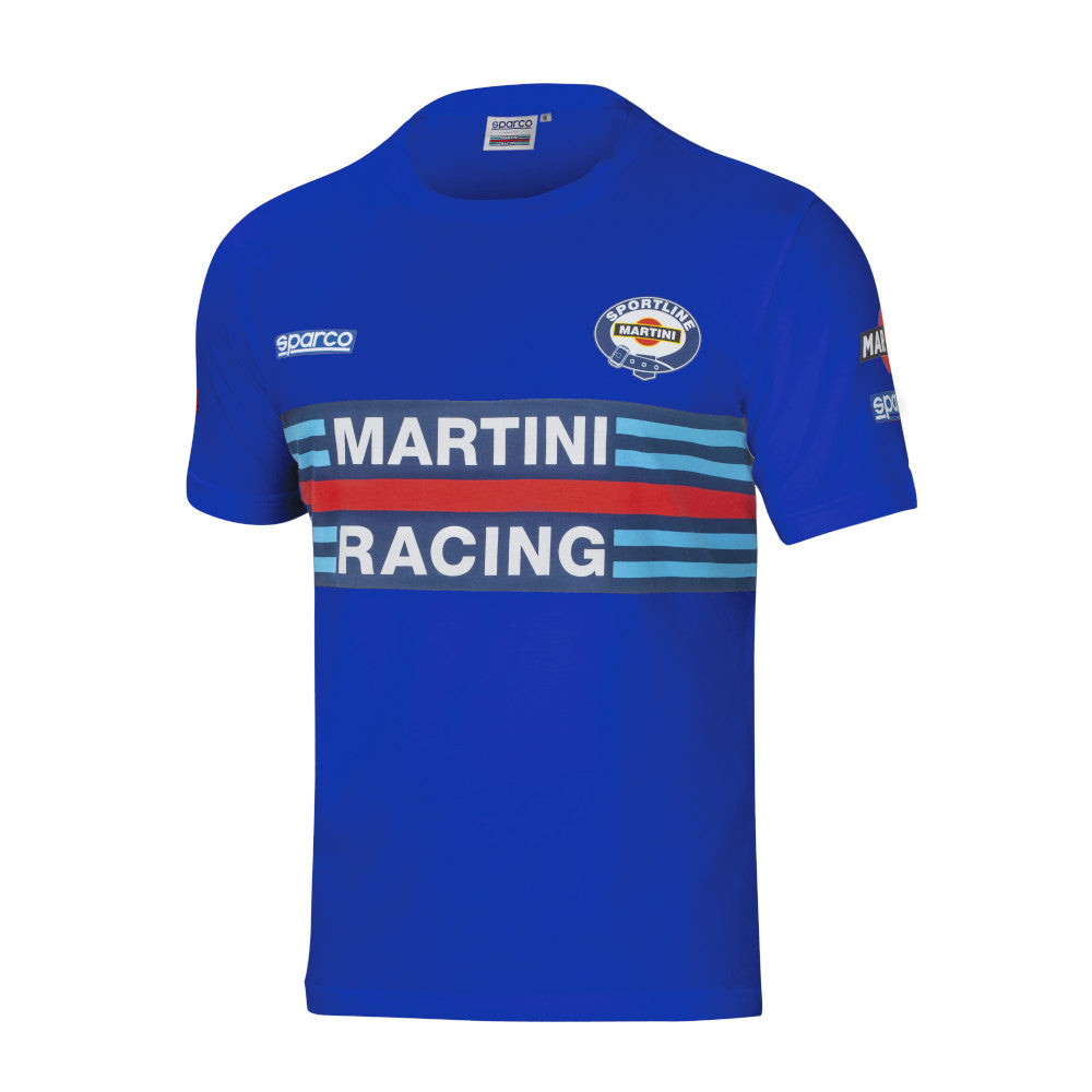 T-Shirt Sparco Martini Racing Replica - Celeste