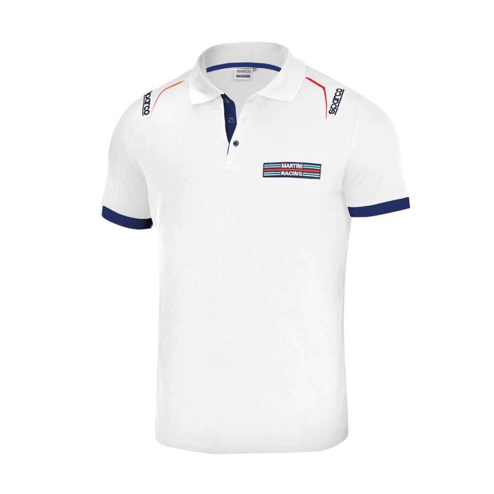 Polo Ricamata Sparco Martini Racing - Bianco