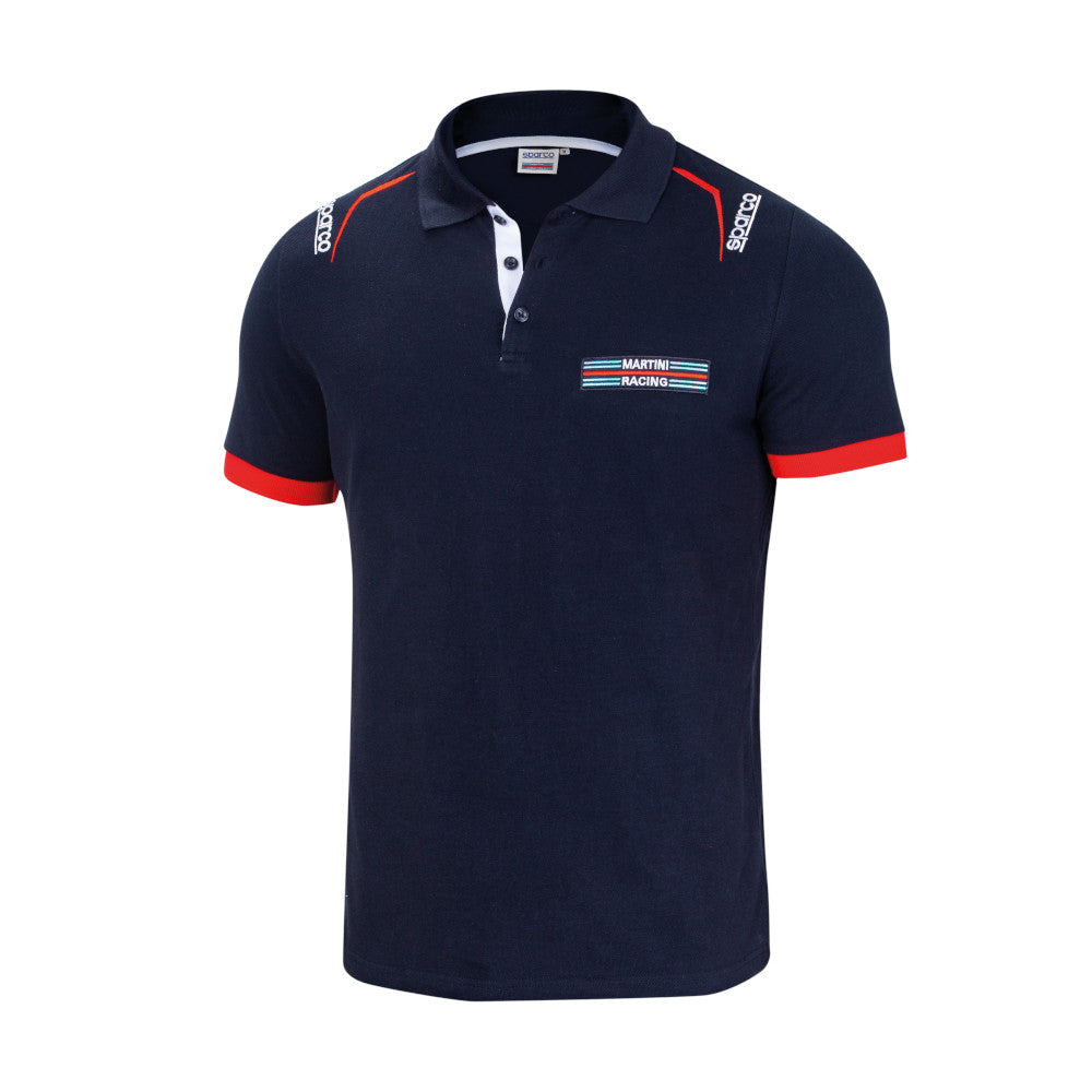 Polo Ricamata Sparco Martini Racing - Blu