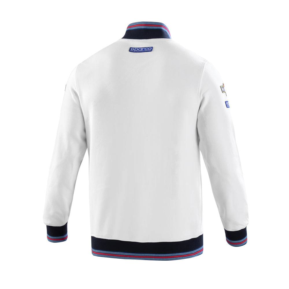 Felpa con Zip Sparco Martini Racing - Bianco