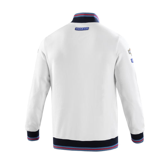 Felpa con Zip Sparco Martini Racing - Bianco