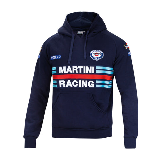 Felpa con Cappuccio Sparco Martini Racing Replica - Blu
