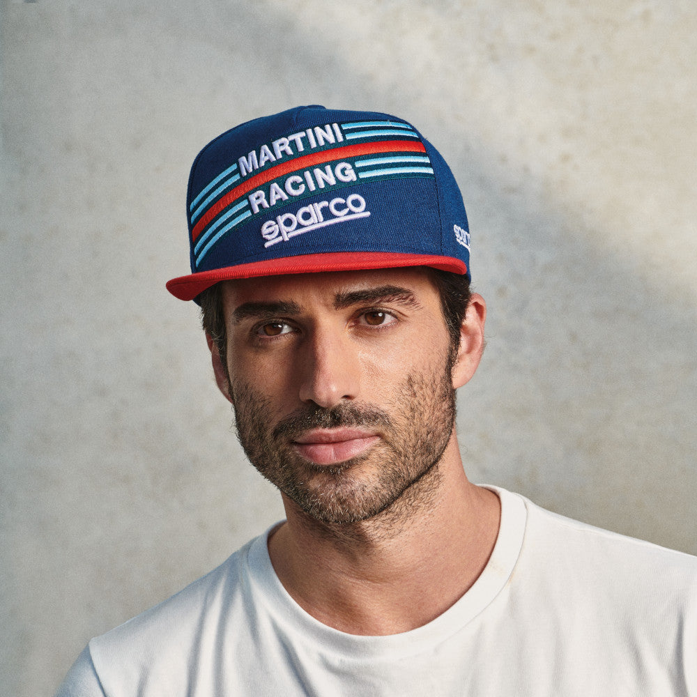 Cappellino con Visiera Piatta Sparco Martini Racing