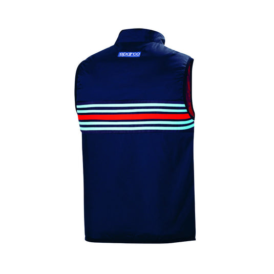 Gilet Antivento Sparco Martini Racing Replica - Blu