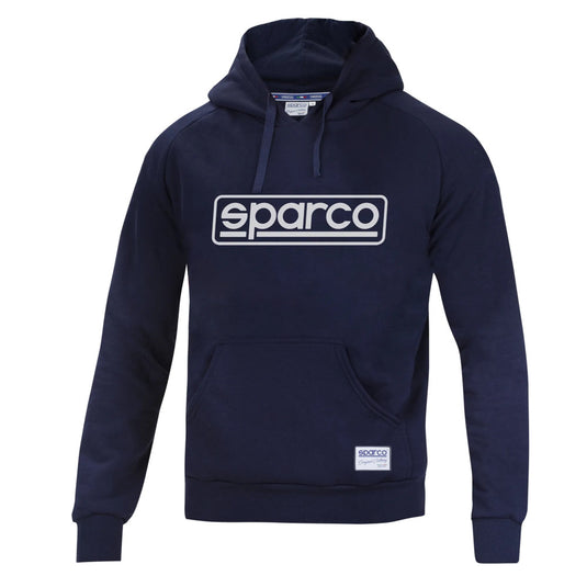 Felpa con Cappuccio Sparco Frame - Blu Marine