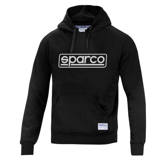 Felpa con Cappuccio Sparco Frame - Nero