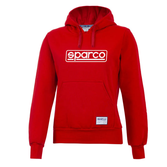Felpa con Cappuccio Donna Sparco Frame - Rosso