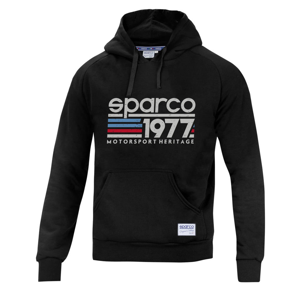 Felpa con Cappuccio Sparco 1977 - Nero