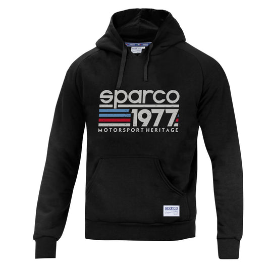 Felpa con Cappuccio Sparco 1977 - Nero