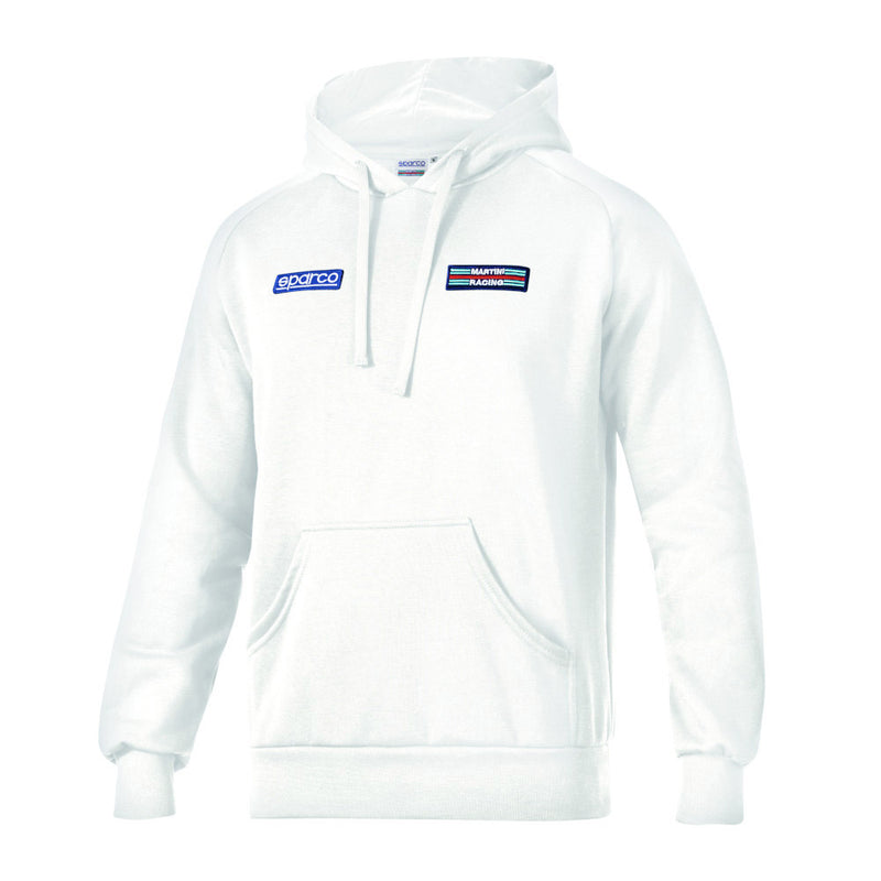 Carica immagine in Galleria Viewer, Felpa con Cappuccio a Righe Sparco Martini Racing - Bianco
