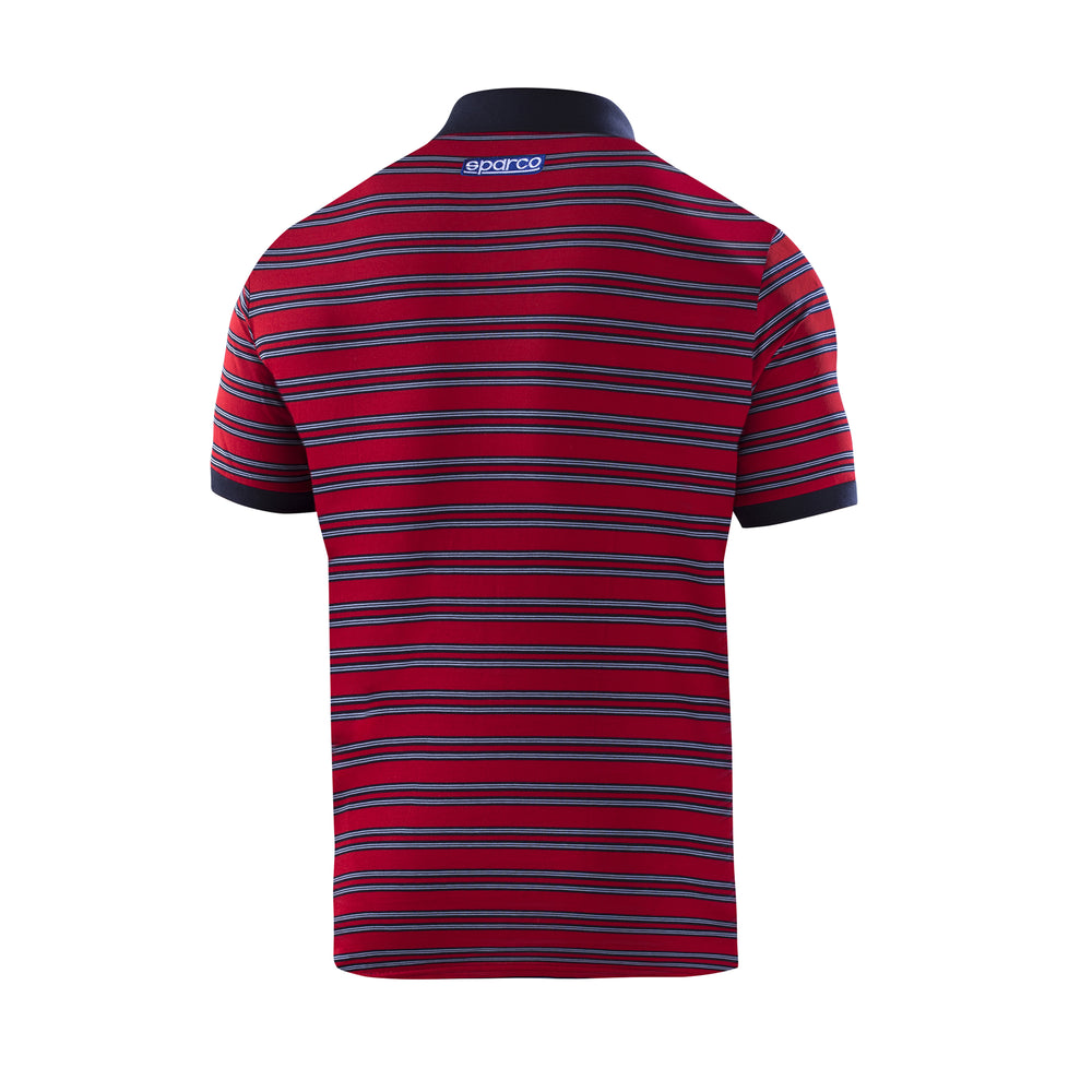 Polo a Righe Sparco Martini Racing Replica - Rosso