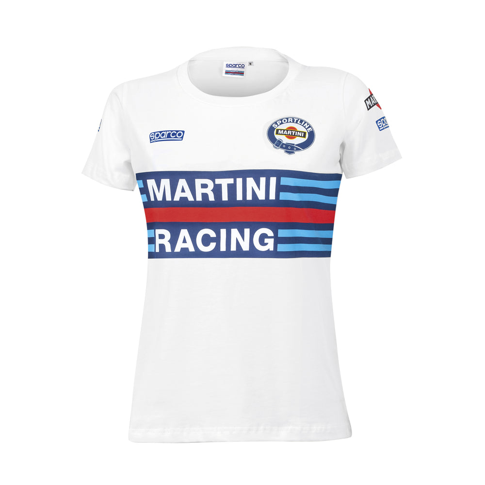 T-Shirt Donna Sparco Martini Racing Replica - Bianco
