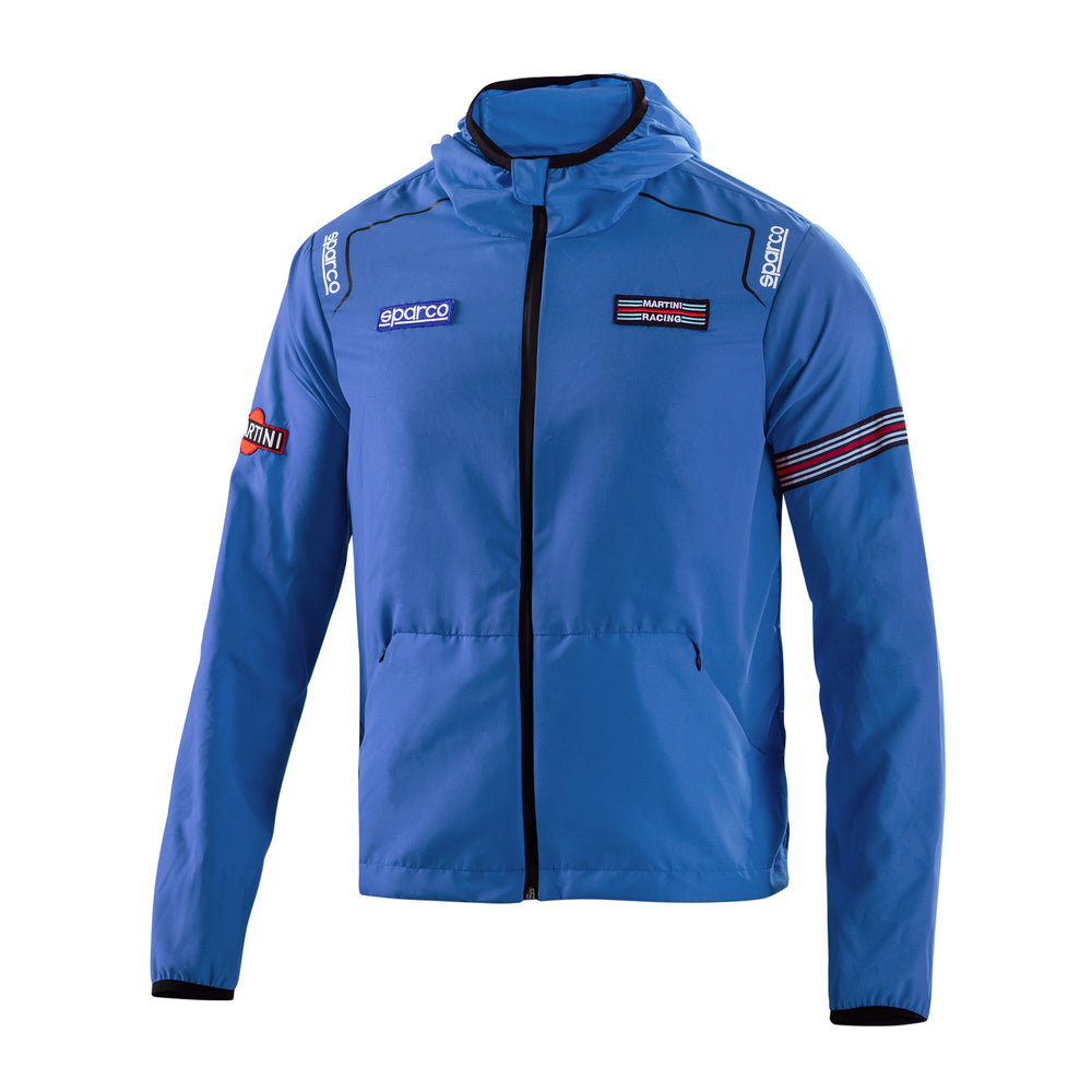 Giacca Antivento Leggera Sparco Martini Racing - Celeste