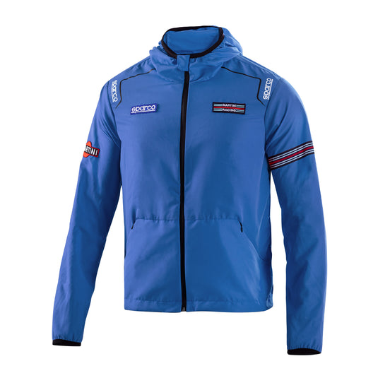 Giacca Antivento Leggera Sparco Martini Racing - Celeste