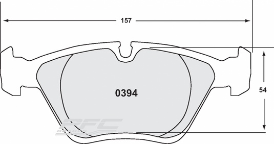 Pastiglie Freno Anteriori PFC Z-Rated per BMW M3 E46