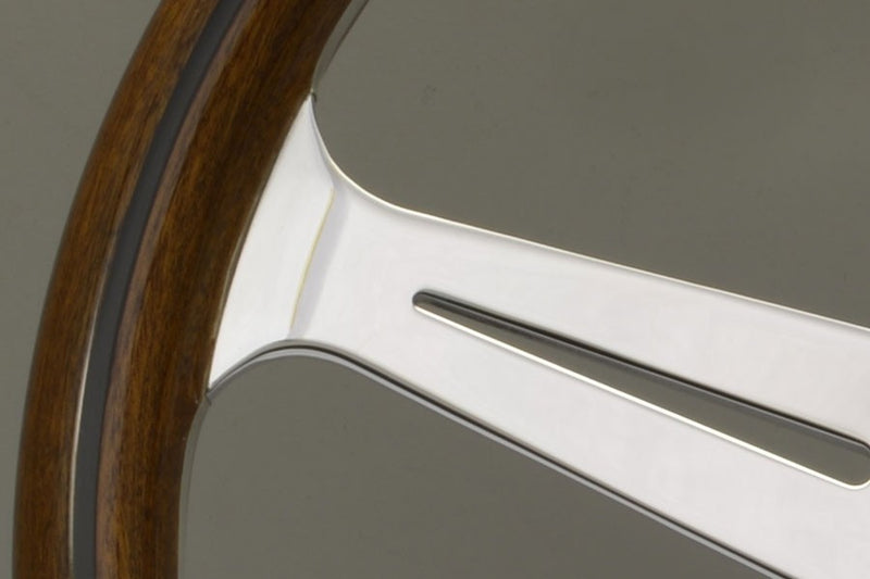 Carica immagine in Galleria Viewer, Volante Nardi Classic ND36, Legno, Razze Cromate, a Calice 40 mm (Mozzo Grande)
