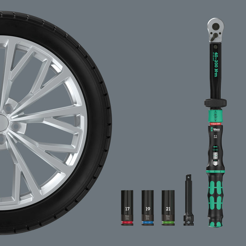 Carica immagine in Galleria Viewer, Astuccio Wera Click-Torque Lock C 3 Set 1 - Set di Utensili per Cambio Ruota
