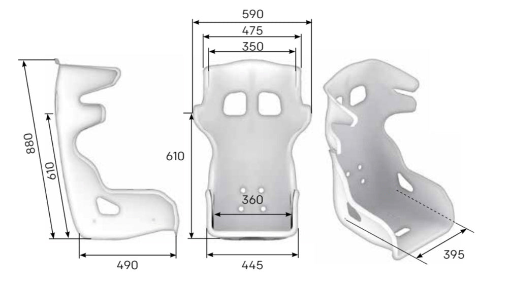 Sedile Racing OMP HTE-ONE LITE FIA 8862-2009