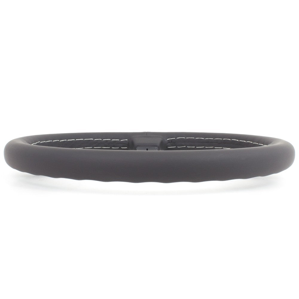 Volante Nardi Classic ND34, Pelle Nera, Razze Nere, Cuciture Grigie, a Calice 40 mm