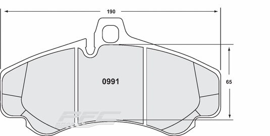 Pastiglie Freno Anteriori PFC 08 per Porsche 997 GT3