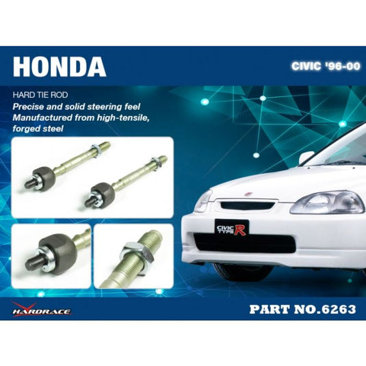 Tiranti Sterzo Rinforzati Hardrace per Honda Civic EK / EJ / EM