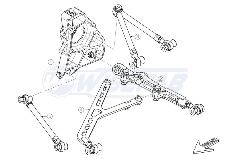 Carica immagine in Galleria Viewer, Kit Posteriore Wisefab "Grip" per Honda S2000
