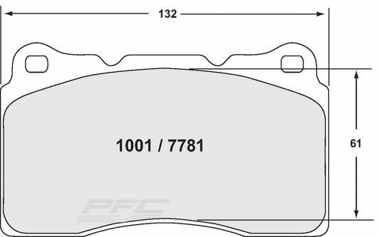 Pastiglie Freno Anteriori PFC Z-Rated per Mitsubishi Lancer Evo 10 (Brembo)
