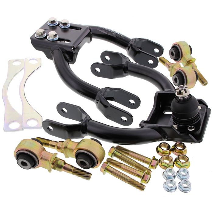 Bracci Oscillanti Superiori Anteriori Regolabili (Camber Kit) Hardrace Neri per Honda Civic EG / EH / EJ