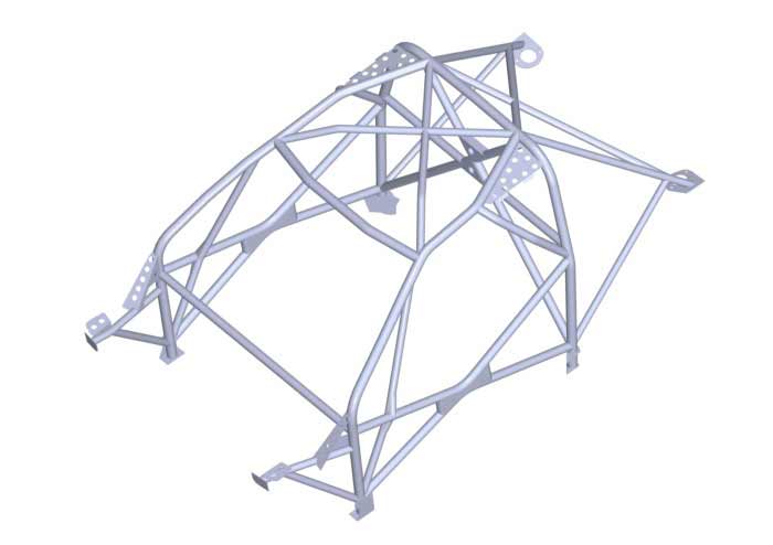 Roll Bar Multipunto Custom Cages da Saldare per Mitsubishi Lancer Evo 6 (VI) - FIA