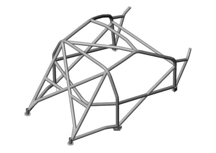 Roll Bar Multipunto Custom Cages da Saldare per Peugeot 106 - FIA (T45)