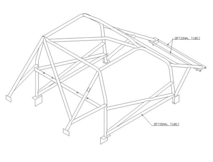 Carica immagine in Galleria Viewer, Roll Bar Multipunto Custom Cages da Saldare per Renault 5 Turbo (80-84) - FIA
